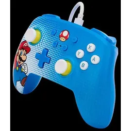 PowerA Switch Controller Mario Pop Art blau