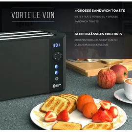 Balter Home Langschlitz-Toaster Grau