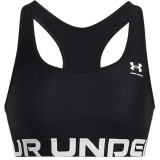 Under Armour HeatGear Armour Mid Support Sport-BH Damen 001 black/white M