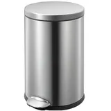 Trendline Treteimer Eko 12 L Edelstahl gebürstet Anti-Fingerprint