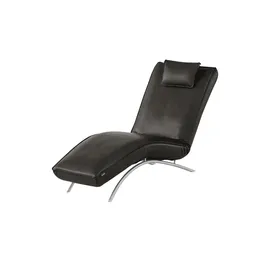 KOINOR Relaxliege Leder 70 x 95 x 175 cm Braun elektrisch mit Kissen