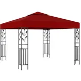 Pavillon,familienzelt,zelt Für Camping/markt/festival,gartenpavillon 3x3 M Weinrot Xdgn617987