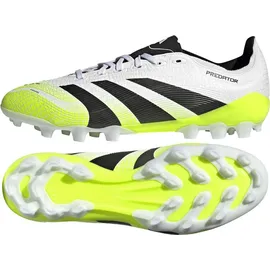 adidas Predator League 2G/3G AG Herren Cloud White/Core Black/Lucid Lemon 40 2/3