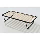 EVERGREENWEB MATERASSI & BEDS Klappbett aus Stahlrahmen mit 13 Leisten aus Buche Schichtholz H30 cm - 80x190 | Basic