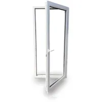 EcoLine Balkontür - Terrassentür - 2-Fach Verglasung - Farbe: innen weiß/außen weiß - Profil: 60 mm - BxH 1000x2100 mm - DIN Rechts
