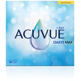 Acuvue OASYS MAX 1-Day MULTIFOCAL Tageslinsen – Gleitsichtlinsen für den Nah-, Zwischen- und Fernbereich – Tageskontaktlinsen mit -6.50 dpt und BC 8.4 – UV Schutz und angenehmes Tragegefühl