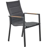 LC Garden Unicamo Stapelstuhl 57 x 68 x 92 cm grau