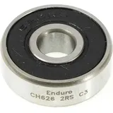 Enduro Bearings 626 Ch 2RS C3 abec 5 Ceramic Hybrid lager - Silber