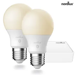 Nordlux Smart Startkit EU, 2x E27, 7W, 2200-6500K, 900lm, weiß NORD-2070062701