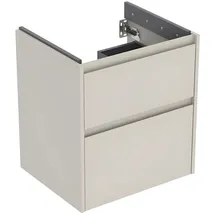Geberit Waschtischunterschrank 2 Schubladen 54,6 x 60,6 x 44,6 cm Sandgrau