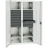 Stumpf & Kossendey, Werkstattschrank, Stumpf Werkzeugschrank Trennwand grau 1800x1000x500mm 14 Schubladen 4 Böden (100 cm, 180 cm)