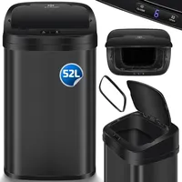 Kesser Sensor Mülleimer 52 l Schwarz