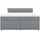 vidaXL Boxspringbett 180 x 200 cm Hellgrau