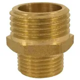KLASEBO® Doppelnippel Messing, Reduziert 3/4" AG X 1" AG