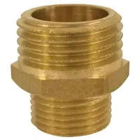 KLASEBO® Doppelnippel Messing, Reduziert 3/4" AG X 1" AG