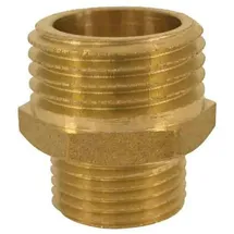KLASEBO® Doppelnippel Messing, Reduziert 3/4" AG X 1" AG