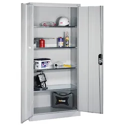 CP Stahlschrank 8920-052 S10202 lichtgrau 93,0 x 40,0 x 195,0 cm, aufgebaut