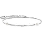 Thomas Sabo Armband Damen mit Zirkonia (synth.) - mit Süßwasserzuchtperle