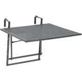 Greemotion Balkonhängetisch 70 x 88 x 47-79 cm Grau