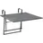 Greemotion Balkonhängetisch 70 x 88 x 47-79 cm Grau