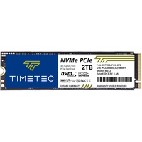 Timetec 2TB mit DRAM Cache SSD NVMe PCIe Gen3x4 8Gb/s M.2 2280 3D NAND TLC 1800TBW High Performance Lese-/Schreibgeschwindigkeit bis zu 3.400/3.000 MB/s interne Solid State Drive für PC
