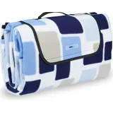 Relaxdays Picknickdecke isoliert mehrfarbig 200,0 x 200,0 cm
