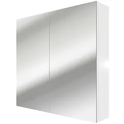 AcquaVapore Spiegelschrank Badspiegel Badezimmer Spiegel City 80cm braun Eiche NEIN ohne LED-Beleuchtung