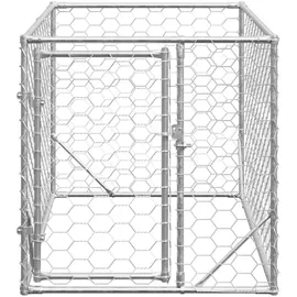 vidaXL Outdoor-Hundezwinger mit Tür 2x4x1 m Verzinkter Stahl
