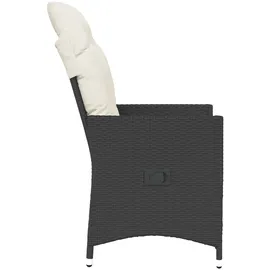 vidaXL Gartensessel 57,4 x 69,5 x 92 cm schwarz 5 St.