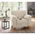 Home Affaire Sessel Alta Mikrofaser 101 x 87 x 88 cm Beige mit Federkern und Kontrastnaht