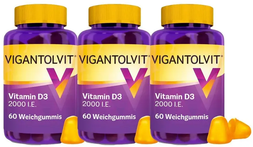 Vigantolvit® Vitamin D3 2.000 I.e. Weichgummis - Jetzt 10% Rabatt mit dem Code vigantolvit10 sparen*