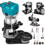VEVOR Oberfräse Multifräse Trimmer Kantenfräse Holzfräse 6 variable Drehzahlen 710W