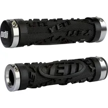 ODI Grips Yeti Lockon Bonus Griffe Fahrradgriffe Schwarz-Silber 130 mm