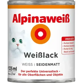 Alpina Weißlack 125 ml alpinaweiß seidenmatt