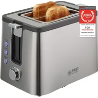 First Austria TZS First Austria Toaster 2-Scheiben, Edelstahl, 800W,