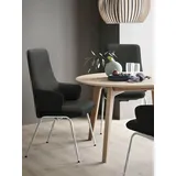 Stressless® Polsterstuhl Laurel, High Back mit Armlehne, Größe L, mit Beinen aus Stahl in Chrom matt schwarz