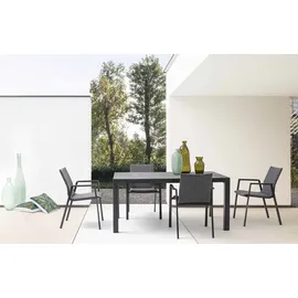 BIZZOTTO Gartentisch Mason aus Aluminium, 160x90 cm