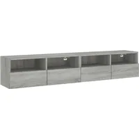 VidaXL TV-Wandschränke 2 Stk. Grau Sonoma 80x30x30 cm Holzwerkstoff