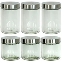 GAUMENKICK Vorratsdose Vorratsglas Aufbewahrungsgläser 0,85/1,25 Liter 6er Set