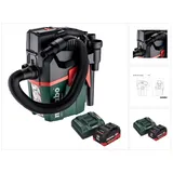 Metabo Staubabsauger AS 18 L PC Compact Akku Sauger 18 V 6 l IPX4 Staubklasse L Nass und T