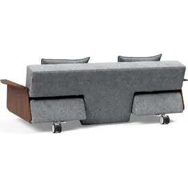 Innovation Living Schlafsofa mit Armlehnen Long Horn Excess Stoff Grau Granit