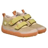 Affenzahn Knit Happy wasserdicht atmungsaktiv vegan mit Kaltfutter, Klettverschlüssen und Rutschfester Sohle Größe 21-32 Katze - Beige, 32 - 32 EU