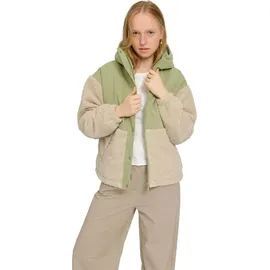 Mazine Fabric Blocking Jacket - Damen Fleecejacke, Größe:L, Farbe:matcha/natural - L
