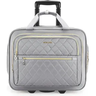 BAGSMART Rollbare Laptoptasche für Damen 15,6-Zoll Handgepäck mit TSA-Schloss