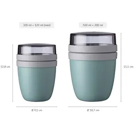 Mepal Ellipse Lunchpot Set 2-teilig blau 0,12 l