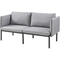[en.casa] 2-Sitzer-Sofa Kamar 69x158x63 cm Grau