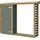 Weka Kaminholzregal Holz 249,4 x 50 x 211 cm graugrün/eiche hell