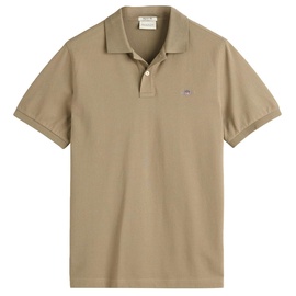GANT Herren Poloshirt mit Label-Stitching Modell Shield Pique Polo,