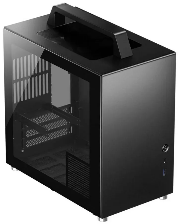 Jonsbo PC-Gehäuse Jonsbo Jonsbo T8 PLUS Mini-ITX Gehäuse, Tempered Glass - schwarz Mini- schwarz