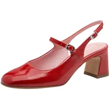 TAMARIS Damen Sling Pump mit Blockabsatz, rot, 38 EU
